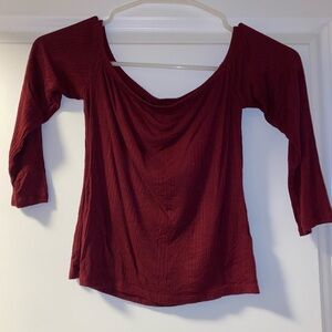 Women's Burgundy Top